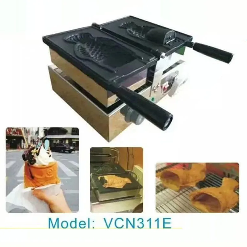 

High quality stainless steel one taiyaki waffle machine, open mouth fish waffle maker machine