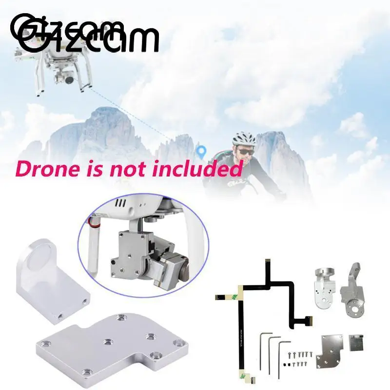Gizcam ленточный кабель комплект W/рыскания + roll Arms Кронштейн Gimbal для DJI Phantom 3 advanced