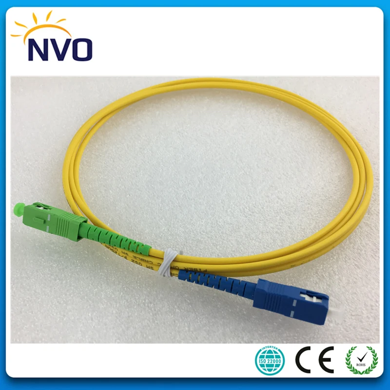 

10Pcs/Lot,SC/APC-SC/UPC 2M Simplex Mode Simplex Fiber Optic Patch Cord Cable,SM,SX,G657A1,Dia:3mm,Length:2M,LSZH Jacket