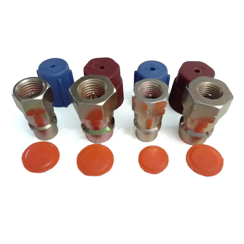Kit Completo Para Convertir Aire Acondicionado De R12 A R134a - Adaptadores Para Puertos De Lado Alto Y Bajo