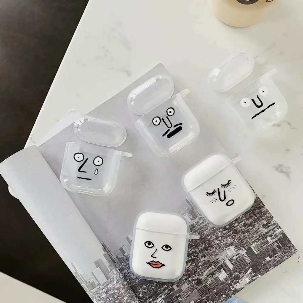 

fashion expression silicone Earphone Wireless Bluetooth case For Airpods 1 2 Headset cute Cartoon croco cover for airpods fundas