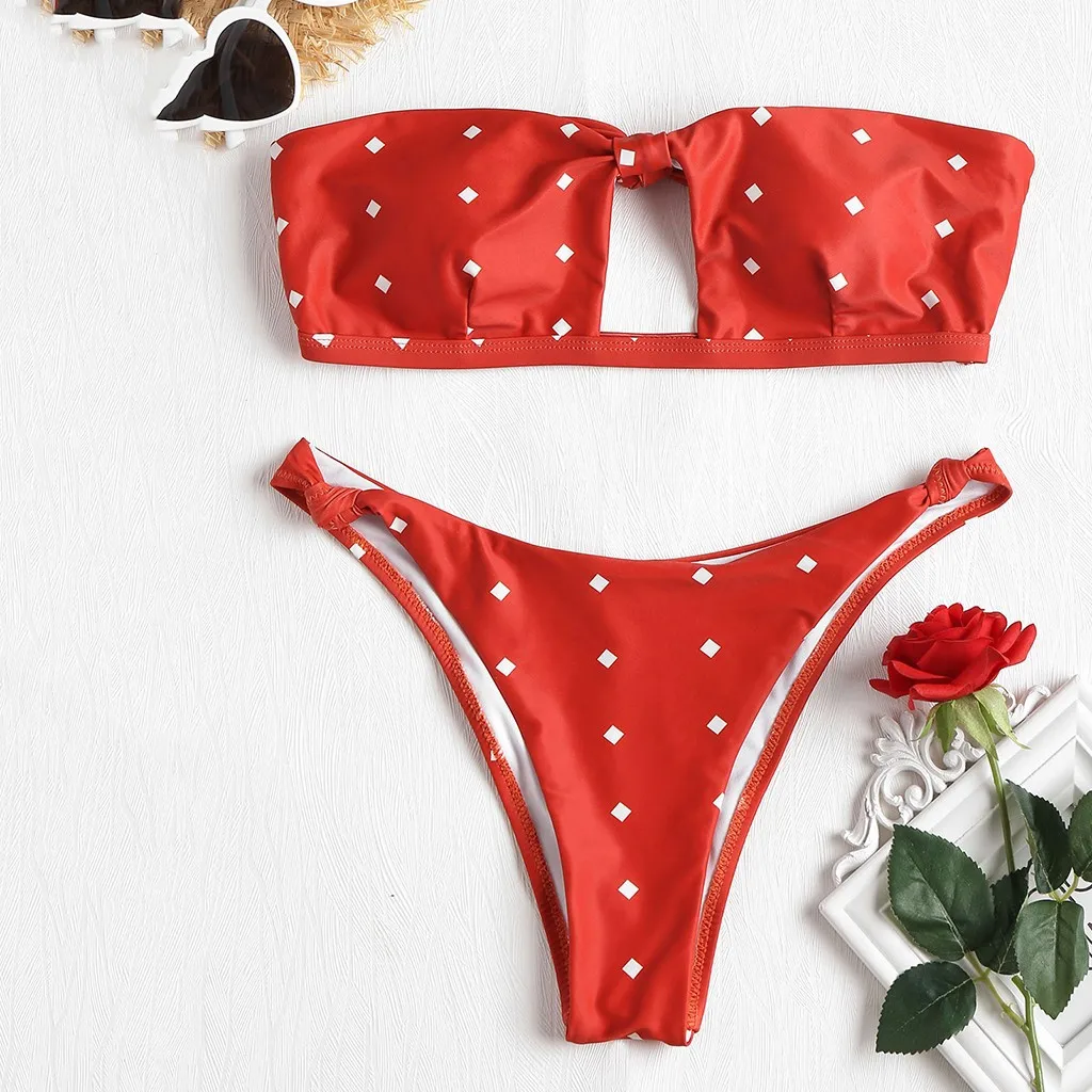 

Women's Swimming Suit 2019 Sexy Bikini Swimsuit Women Sexy Print Swimsuit Bikini Bathing Bra Push-Up Beachwear Suit
