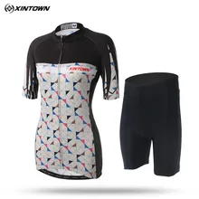 Xintown дышащая одежда для велоспорта женская летняя велосипедная Джерси наборы короткий рукав mtb велосипед Джерси Ropa Ciclismo