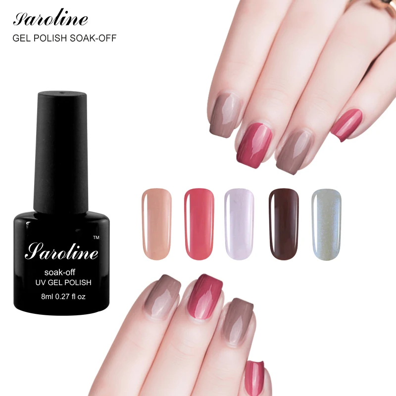 

Saroline Lucky Gel 29 Colors Semi Permanent Hybrid Varnish Soak Off LED Long Lasting Nail Gel Varnish Ordinary Gel Nail Polish