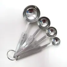 4 шт./компл. Нержавеющая сталь Форма кухонные принадлежности, приспособления для мерного стакана комплект мерных ложек, домашний комплект для начинающих пекарни еды