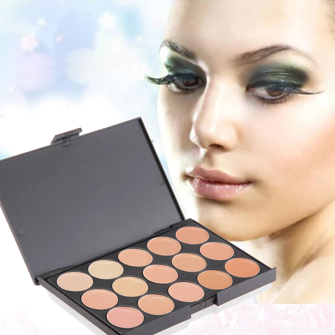 Профессиональный женский 15 цветов консилер макияж косметический крем для лица палитра Набор