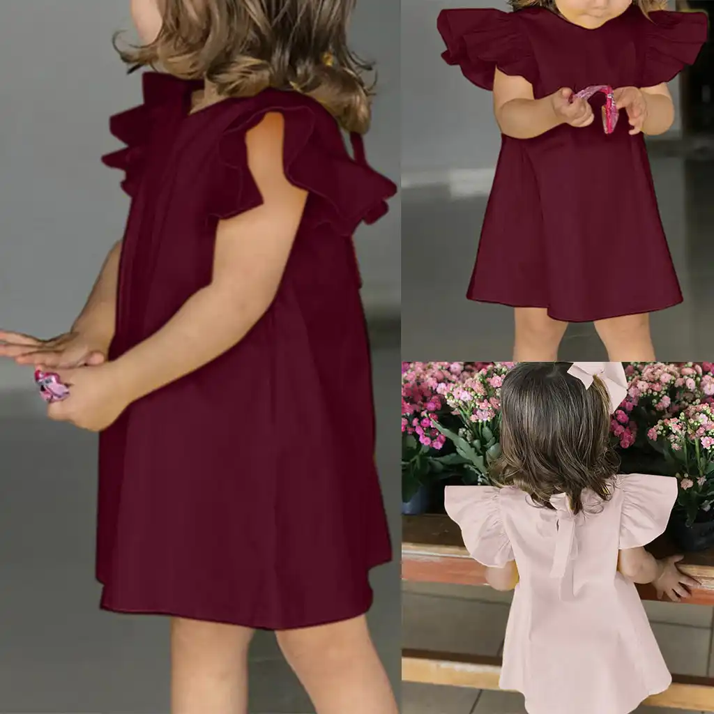 vestido vinho infantil