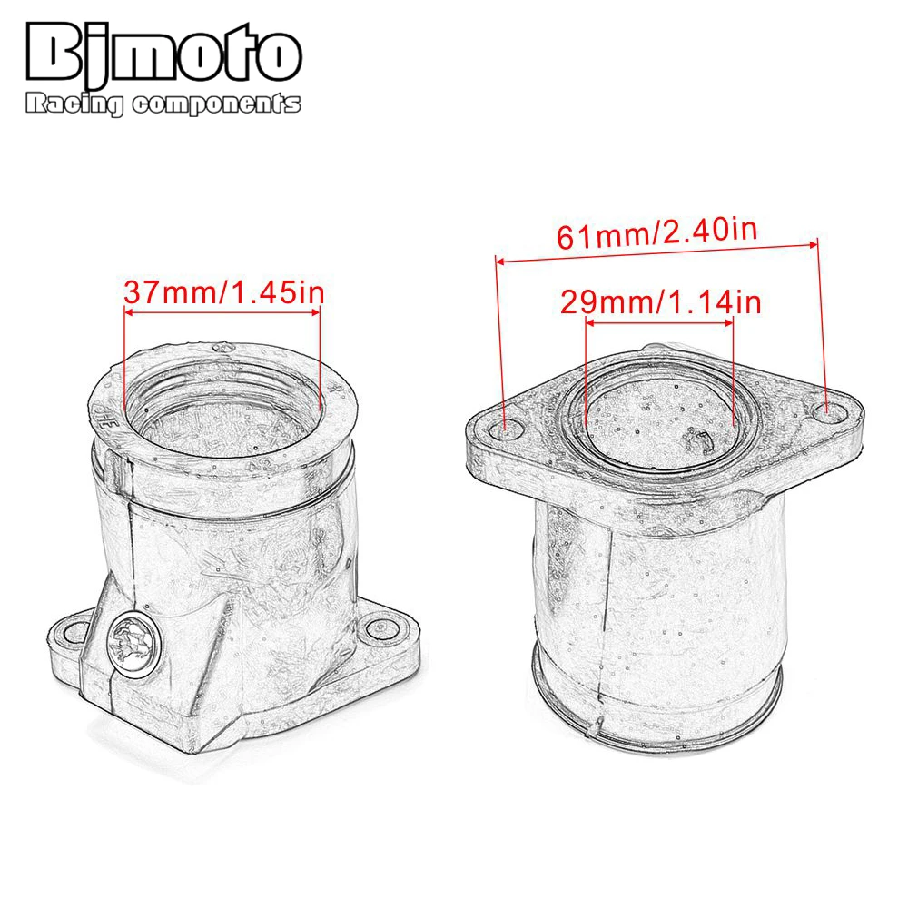 Впускной коллектор карбюратора мотоцикла BJMOTO для Yamaha 3HE 13586 00 13596 FZR600 Genesis 1989