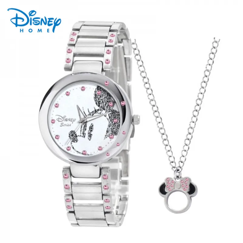 Prix pour Disney Montres Mode Casual Bracelet En Acier Inoxydable Minnie Quartz Montre Femmes Montres Argent Strass Genève Relogio Feminino Prix pour Disney Montres Mode Casual Bracelet En Acier Inoxydable Minnie Quartz Montre Femmes Montres Argent Strass Genève Relogio Feminino