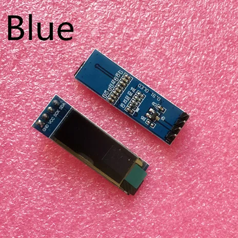 

1pcs 0.91 inch OLED module 0.91" blue OLED 128X32 OLED LCD LED Display Module 0.91" IIC Communicate (blue)