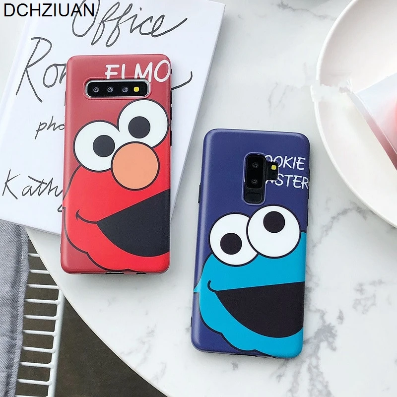 

DCHZIUAN For Samsung S10 Plus Case Cute Smile Cartoon Phone Cover For Samsung Galaxy S10 S8 S9 Plus Note 8 9 Silicone Case Capa