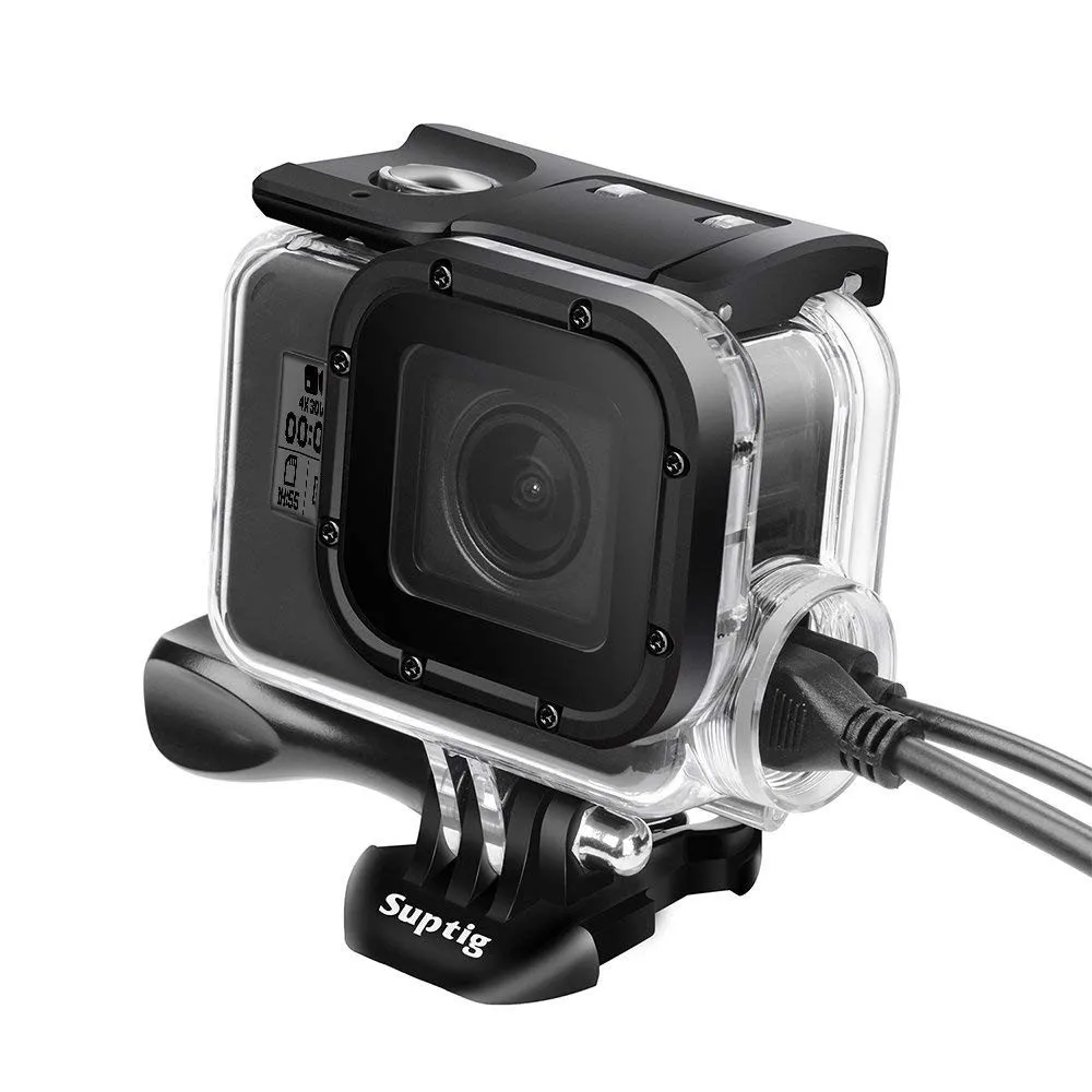 Для Gopro 50 м зарядка Водонепроницаемый защитный корпус чехол для дайвинга для Go pro Hero 7 черный 6 5 Аксессуары для экшн-камеры