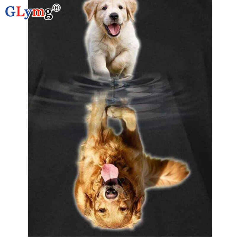 GLymg Diy Diamond Painting Cross Stitch Golden Retriever Dog Diamond Embroidery Diamond Painting Full Drill Mosaic Decoration