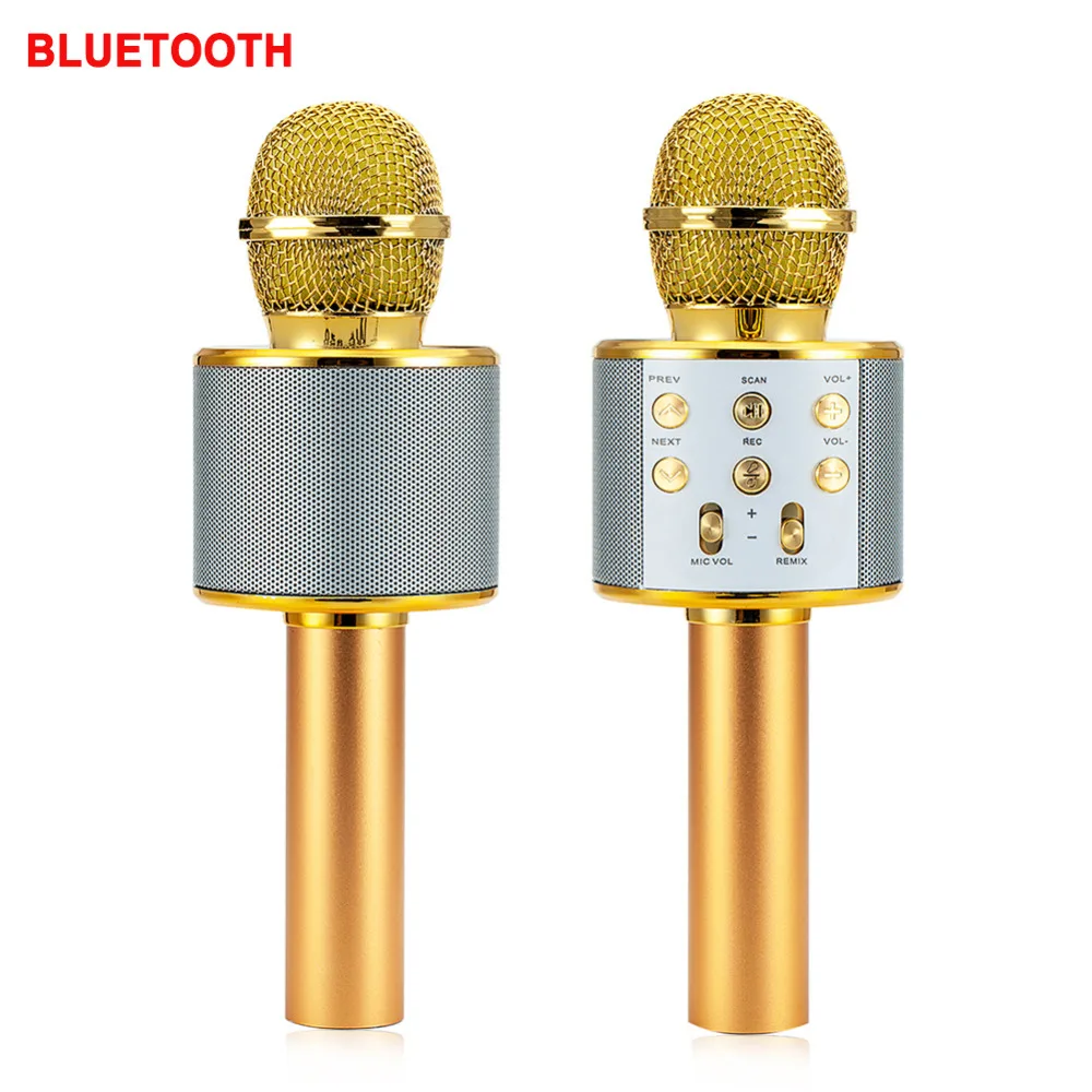 

WS858 professional wireless microphone condenser karaoke mic bluetooth radio mikrofon mikrafon studio recording studio WS 858