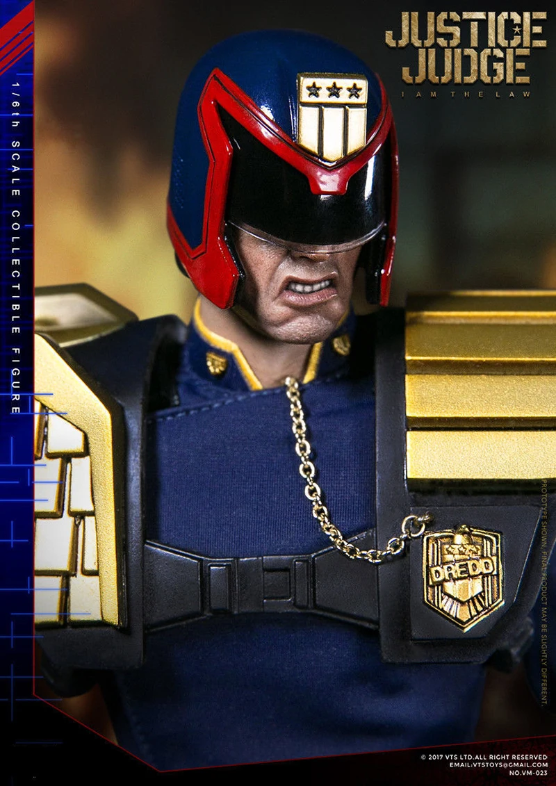 VM-023 1/6 коллекционный полный набор JUSTICE JUDGE Dredd полицейский фигурка модель с двумя головками для фанатов Коллекция подарков