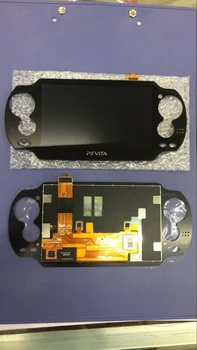

5PCS/Lot Black Color Original lcd for ps vita 1000 psvita psv 1000 lcd display with touch screen without Frame