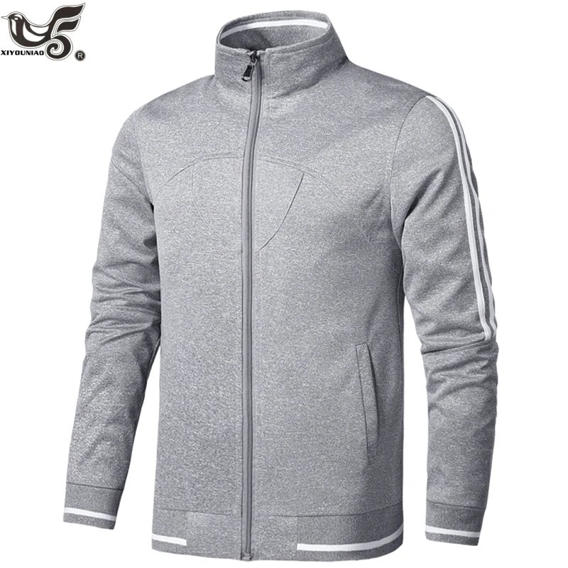 

new Bomber Solid Casual Jacket Men Spring Autumn Outerwear Mandarin Sportswear Mens joggers Jackets for Male sporting Coats