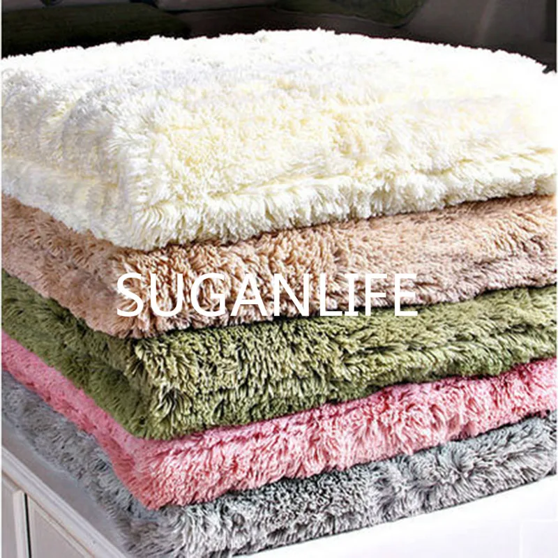 

1 Piece Plush Sofa Cover Towel Fluffy Soft Slipcover Resistant Seat Couch Cover For Living Room Window Mats L-shaped Sofa Decor