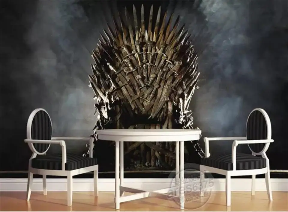 Game of Thrones Wallpaper Iron Throne Wall Murals Custom 3d Photo Wallpaper kids room Wall Art livingroom decor Bedroom Home Art