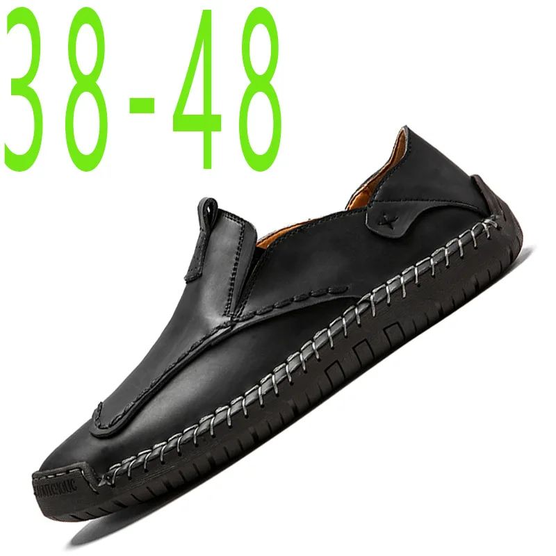 

New Summer&Autumn Fashion Mens Casual Leather Shoes Flats Driving Moccasins Slip On Shoes Breathable Leather Shoes