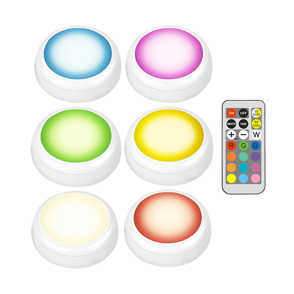 Супер яркий RGBW 13 цветов светодиодный светильник с регулируемой яркостью под шкаф, шкаф, светильник, многоцветный счетчик, Кухонный Светильник для спальни s - Цвет: 6 lamp 1 controller