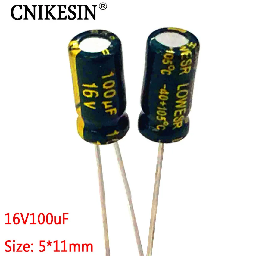 4 Pcs 100uF 16V Condensatore Elettrolitico VOLTURY VR -40°C 105°C Long - Foto 2