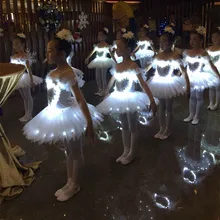 Светодиодный светильник детская одежда для сцены Свадебный костюм светящиеся танцоры балетный костюм сценический костюм фестиваль