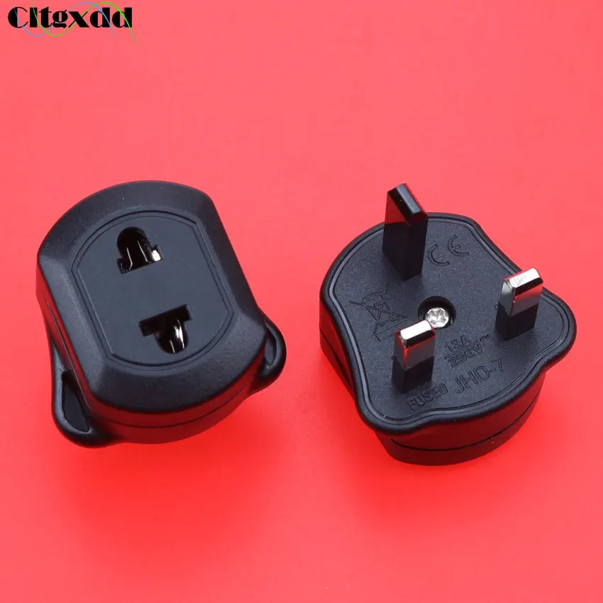 

Cltgxdd 1Pcs US to UK Power Socket Adapter EU to UK Power Plug Converter Plug 2 Pin Socket US to UK Travel Adapter