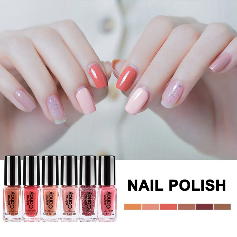 1 Set Nail Polish DIY Art Long Lasting Non-toxic Quick Drying Manicure Portable for Women QRD88