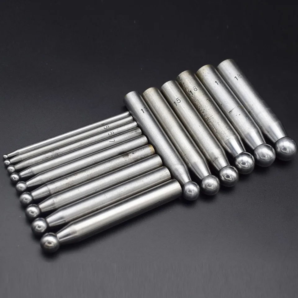 Punzone Dapping In Acciaio Per Lavorazione Metalli – Per Gioielleria Fai Da Te, Diametro 10 Mm – Attrezzo Modellatura Metalli Preziosi - 14