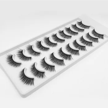 

200 pairs of 3D mink natural false eyelashes eyelash extension makeup wholesale lightweight reusable handmade natural eyelashes