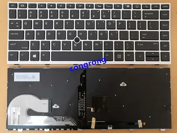 

Laptop US English Backlit Keyboard for HP EliteBook 840 G5 846 G5 745 G5 with Mouse Point Black US L14378-001 L11307-001