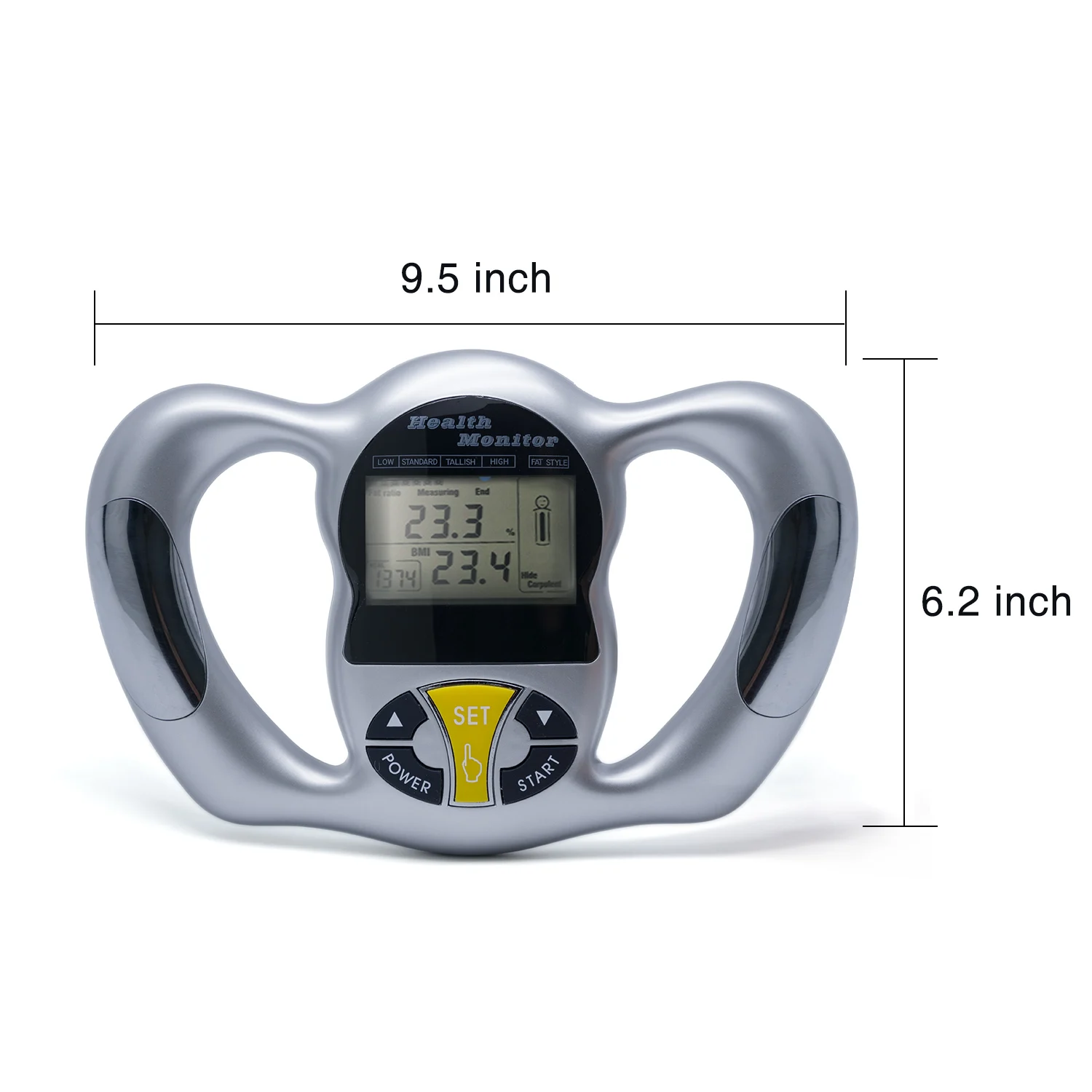 Povihome مراقب الرقمية LCD الدهون محلل BMI متر الوزن فقدان اختبار السعرات الحرارية حاسبة قياس الرعاية الصحية أدوات C1418