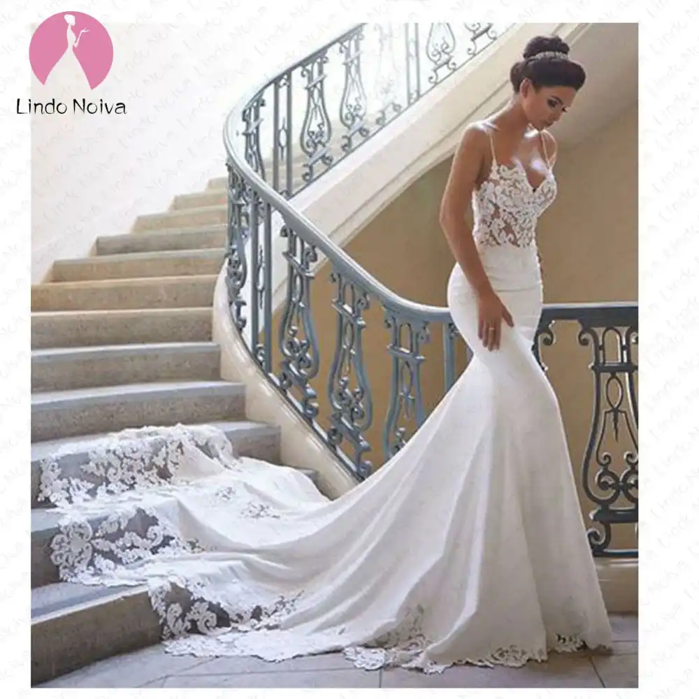 New Style Bohemian Boho Wedding Gown Spaghetti Straps Satin Bridal New Style Bohemian Boho Wedding Gown