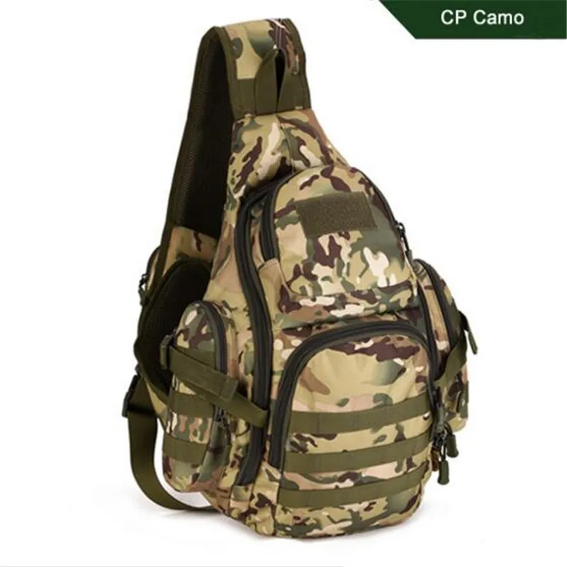 Мужские сумки на одно плечо сумка большой емкости рюкзак сумка нагрудная посылка двойного назначения 14 дюймов Сумка для ноутбука высокого качества износостойкая - Цвет: CP camouflage