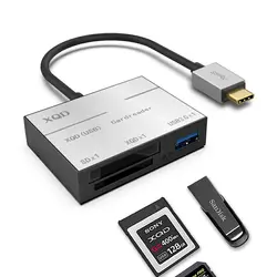 Тип C-USB 3,0 SD SDHC карта памяти XQD карта смарт-карта считыватель OTG адаптер для Macbook 500 МБ/с./с. для sony для lexar