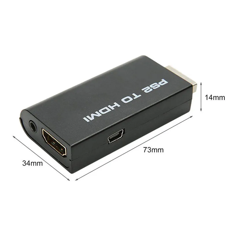 Адаптер преобразователь для аудио и видео HDV G300 PS2 в HDMI 480i/480p/576i с аудиовыходом 3 5
