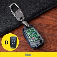 Автомобильный брелок для ключей для Buick для Chevrolet Cruze para вооруженные силы США MOKKA для укладки волос углерода кожи ручного вязания - Название цвета: D-blue