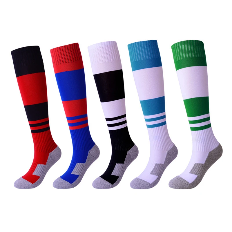 Towel bottom children's football socks 7 12 year old middle school ...