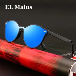[EL Malus] 2018 Ретро кошачий глаз солнцезащитные очки UV400 солнцезащитные очки Для мужчин женские, черный, серый цвета Серебряный объектив