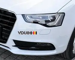 Aliauto автомобиля Интимные аксессуары vdub Крест Флаг Германии Светоотражающие Наклейки для автомобиля и надписи для audi volkswagen golfgti Sagitar Scirocco