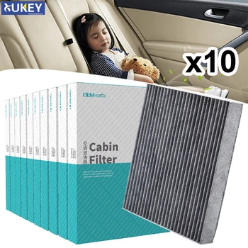 

10PC Car Activated Carbon Cabin Air Conditioning Filter DG9H-18D483-BA For Ford Galaxy Mondeo Fusion S-Max 2015 2016 2017 2018