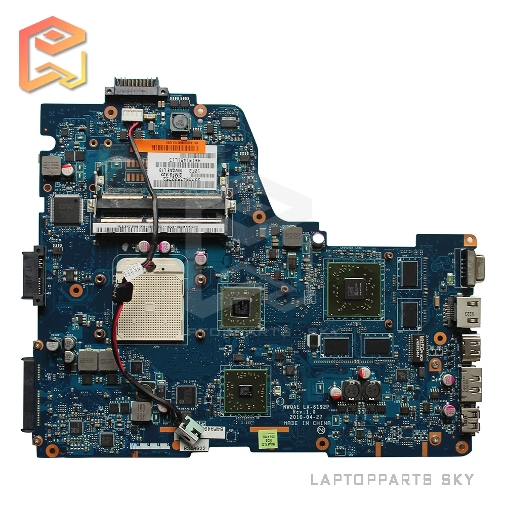 

K000108490 For Toshiba satellite A660D A665D P750D P755D Laptop motherboard NWQAE LA-6192P REV:1.0 mainboard fully tested