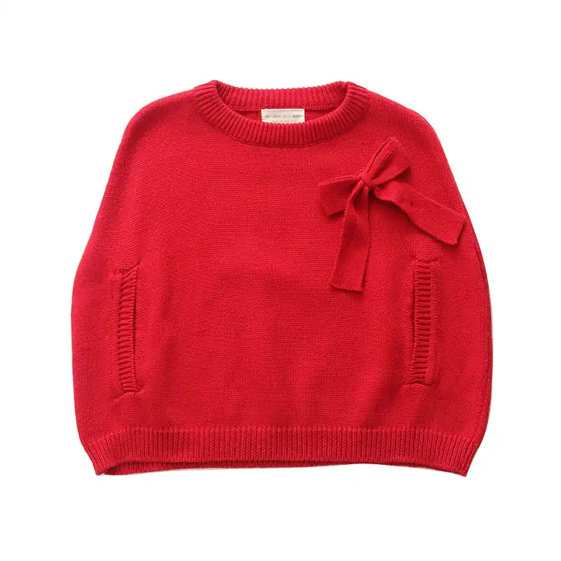 Sueter rojo para niña Outlet