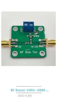 DYKB Biaser тройник 25 K-100 MHz RF Biaser DC блокатор коаксиальный канал для VHF AM HAM Радио RTL SDR LNA низкий уровень шума усилитель BiasTee