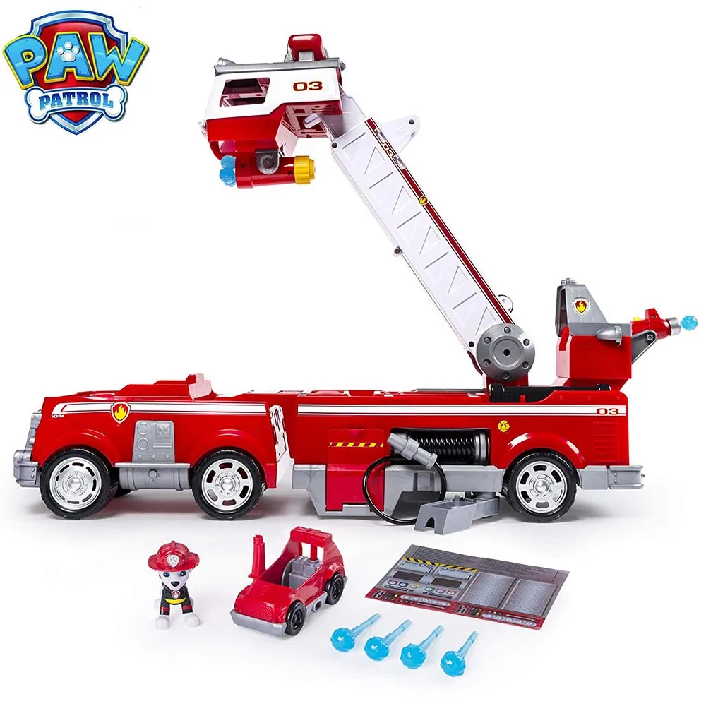 

PAW Patrol Toys Set Ultimate Rescue Fire Truck Light Sound Effect Puppy Patrol Anime Action Figures Kids Toys for Children D15