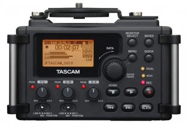 Фирменный Tascam DR-60d Профессиональный линейный ПКМ рекордер микшер DSLR видео шутер для DSLR SLR камеры DHL EMS