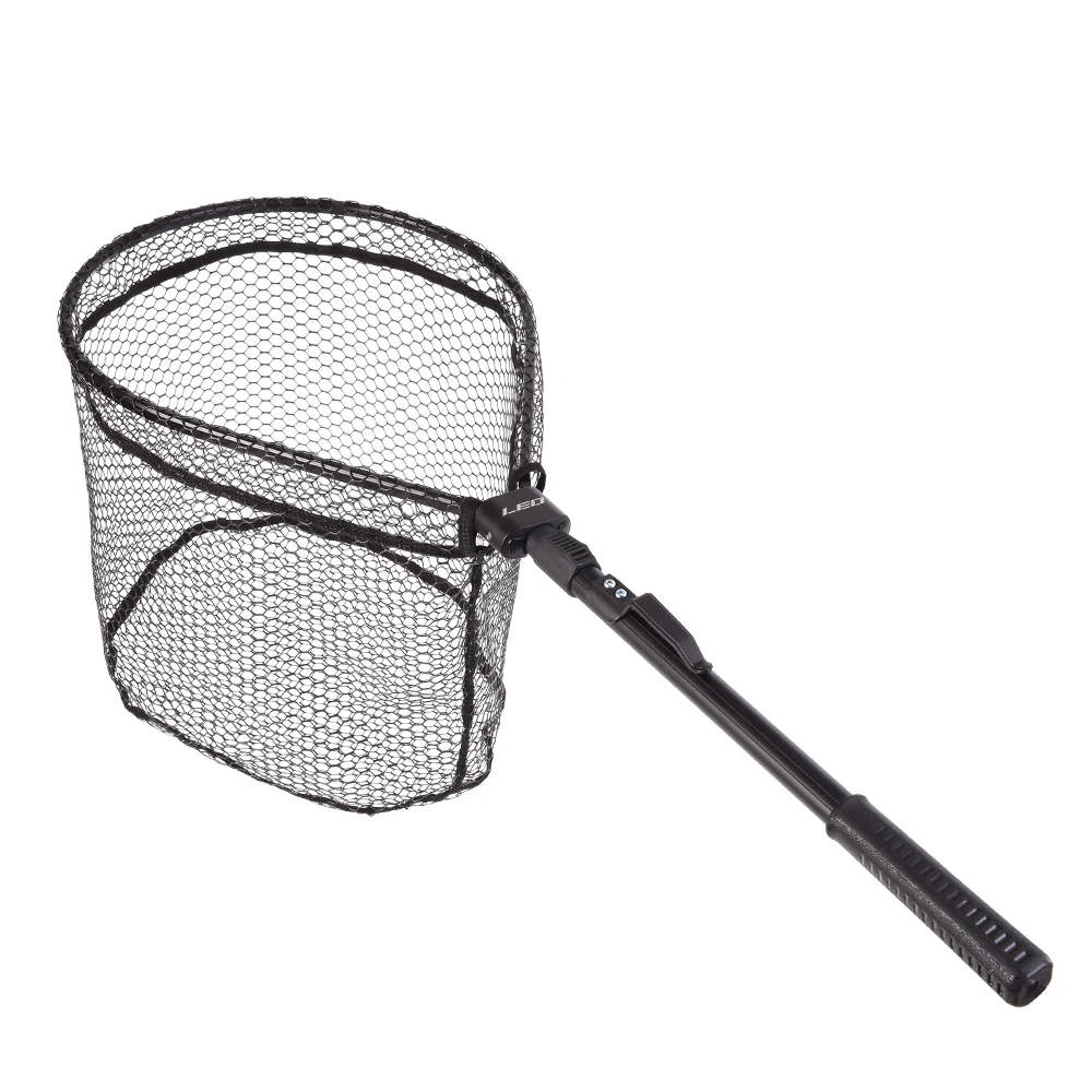 

Lixada Fishing Net Fly Fishing Triangle Brail Landing Net Portable Foldable Lightweight Net Nylon Aluminum Alloy Frame