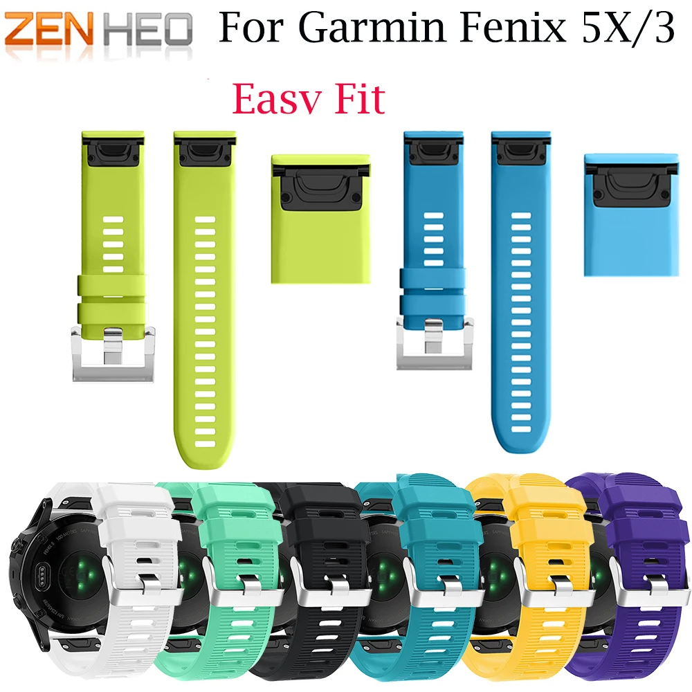 

Watchband For Garmin Fenix 3/3 HR 26mm Replacement Watch Band for Garmin Fenix 5X Belt Quick Replacement Fit Band bracelet strap