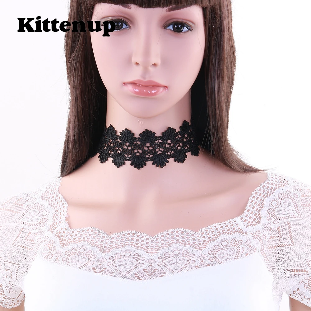 Kittenup New Fashion Geometric Lace Choker Necklace For Women Girls In